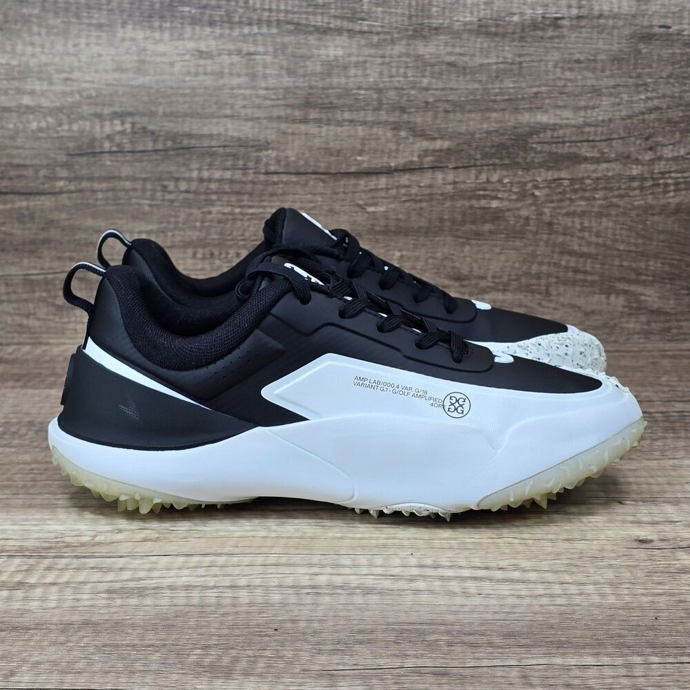 G/FORE G/18 Men’s Sz 8.5 White Black Waterproof Spikeless Golf Shoes (GUF000001)